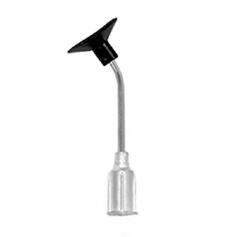 ESD-Safe Bent Metal Probe with a 5/8" Dissipative Vacuum Cup, 1" Long